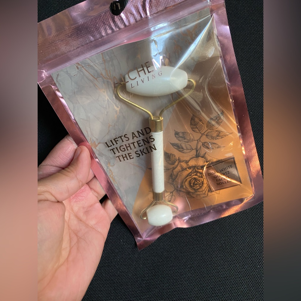 Alchemy Living DUAL WHITE QUARTZ Facial Roller